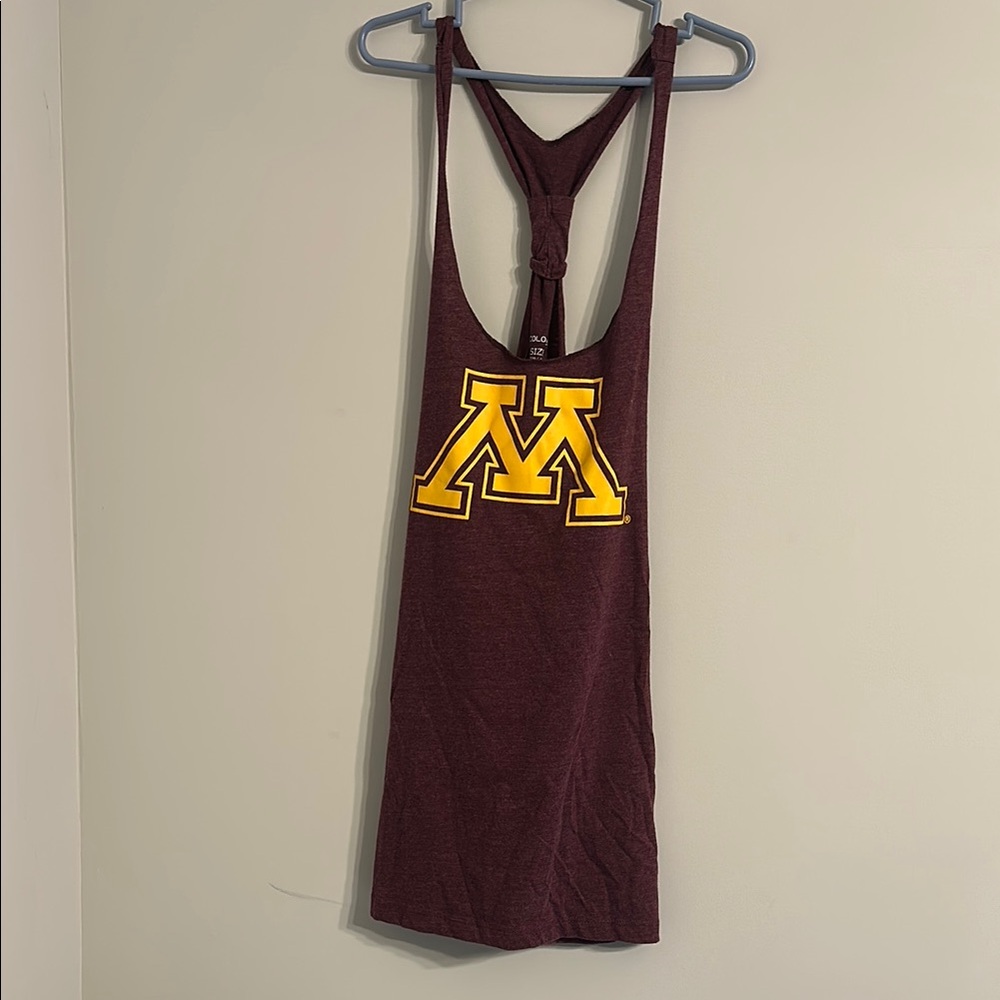 Minnesota Gophers Colosseum Maroon and Gold Tank Top